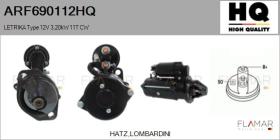 HQ ARF690112HQ - MOTOR DE ARRANQUE