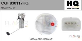 HQ CGF830117HQ - UNIDAD DE ALIMENTACIóN DE COMBUSTIBLE