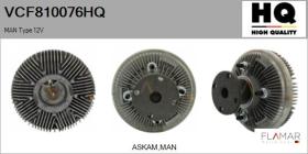 HQ VCF810076HQ - EMBRAGUE, VENTILADOR DEL RADIADOR