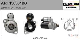 BOSCH ARF130301BS - MOTOR ARRANQUE BOSCH