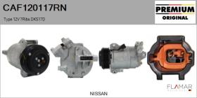 RENAULT NISSAN CAF120117RN - COMPRESOR AIRE ACONDICIONADO