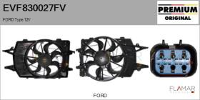 FORD-VOLVO-SAAB EVF830027FV - ELECTRO-VENTILADOR