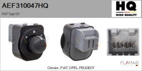 HQ AEF310047HQ - CONMUTADOR, AJUSTE DE ESPEJO