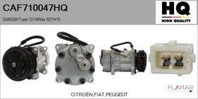HQ CAF710047HQ - COMPRESOR, AIRE ACONDICIONADO