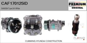 INDUSTRIAL CAF170125ID - COMPRESOR, AIRE ACONDICIONADO