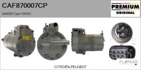 PSA CAF870007CP - COMPRESOR, AIRE ACONDICIONADO