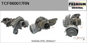 RENAULT NISSAN TCF660017RN - TURBOCOMPRESOR, SOBREALIMENTACIóN