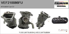 TEMSA-MITSUBISHI FUSO VEF210086FU - VáLVULA EGR
