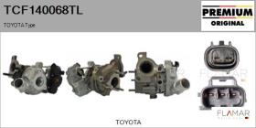 TOYOTA-LEXUS-DAIHATSU TCF140068TL - TURBOCOMPRESOR, SOBREALIMENTACIóN