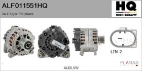 HQ ALF011551HQ - ALTERNADOR