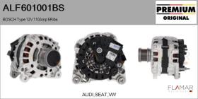 BOSCH ALF601001BS - ALTERNADOR