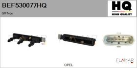 HQ BEF530077HQ - BOBINA DE ENCENDIDO