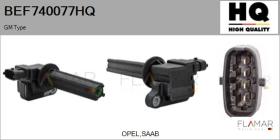 HQ BEF740077HQ - BOBINA DE ENCENDIDO