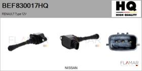 HQ BEF830017HQ - BOBINA DE ENCENDIDO