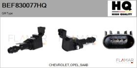 HQ BEF830077HQ - BOBINA DE ENCENDIDO