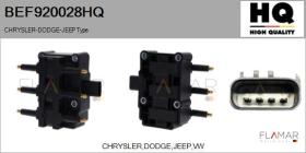 HQ BEF920028HQ - BOBINA DE ENCENDIDO