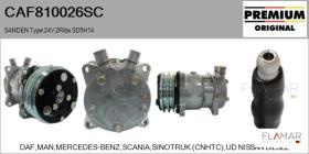 SCANIA CAF810026SC - COMPRESOR, AIRE ACONDICIONADO