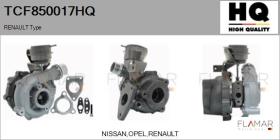 HQ TCF850017HQ - TURBOCOMPRESOR, SOBREALIMENTACIóN
