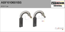 BOSCH ABF610601BS - ESCOBILLA DE CARBóN, ALTERNADOR