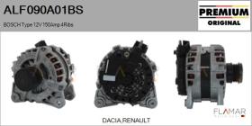 BOSCH ALF090A01BS - ALTERNADOR