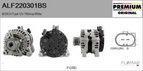 BOSCH ALF220301BS - ALTERNADOR