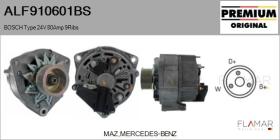 BOSCH ALF910601BS - ALTERNADOR