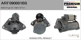 BOSCH ARF090001BS - MOTOR DE ARRANQUE