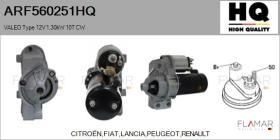 HQ ARF560251HQ - MOTOR DE ARRANQUE