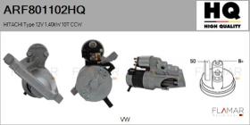HQ ARF801102HQ - MOTOR DE ARRANQUE