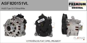 VALEO ASF820151VL - ALTERNADOR START & STOP