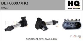 HQ BEF060077HQ - BOBINA DE ENCENDIDO