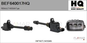 HQ BEF640017HQ - BOBINA DE ENCENDIDO