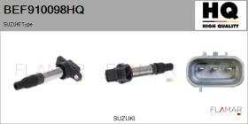 HQ BEF910098HQ - BOBINA DE ENCENDIDO