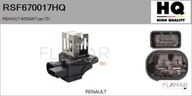HQ RSF670017HQ - RESISTENCIA EN SERIE, ELECTROMOTOR DE VENTILADOR