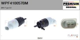 BMW-MINI WPF410057BM - BOMBA DE AGUA DE LAVADO, LAVADO DE PARABRISAS