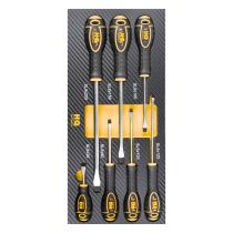 HQ TOOLS + SDP000007HQ - JGO. 7 DESTORNILLADORES PLANO
